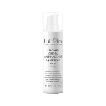 EuPhidra
Clariskin
Crema Antimacchie Quotidiana
SPF 50+ UVB + UVA
