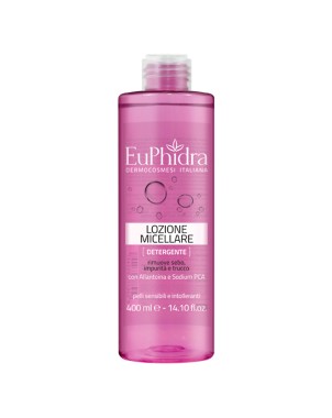 EuPhidra
Lozione Micellare
Detersione delicata per pelli sensibili
deterge, stracca, tonifica