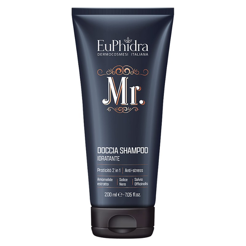 EuPhidra
Uomo
Doccia Shampoo Idratante
Praticità 2 in 1
Anti-stress
tubo da 200 ml