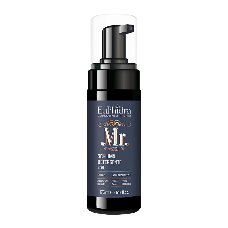 EuPhidra
Uomo
Schiuma Detergente Viso
Pulizia viso per LUI
anti-secchezza
Flacone con foamer 175 ml