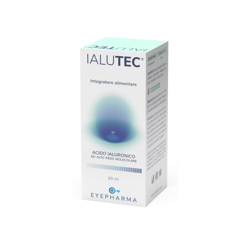 Ialutec
Integratore alimentare
acido ialuronico ad alto peso molecolare
flaconcino da 30 ml