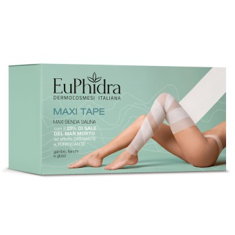 EuPhidra
Maxi Tape
benda salina
drena e tonifica
con il 23% di sale del mar morto ad effetto drenante e tonificante