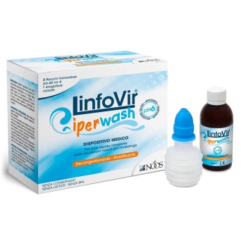 LinfoVir
iperwash
Per una rapida rimozione delle secrezioni nasali dal rinofaringe
decongestionante - fluidificante
