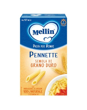 Mellin
pasta per bimbi
Pennette
semola di grano duro
Ingredienti di origine 100% naturale, Vitamina B