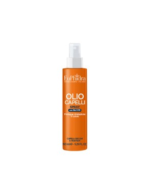 EuPhidra
Olio Capelli Spray
con filtri UVB
protegge idratazione e colore
capelli secchi e trattati
flacone spray da 150 ml