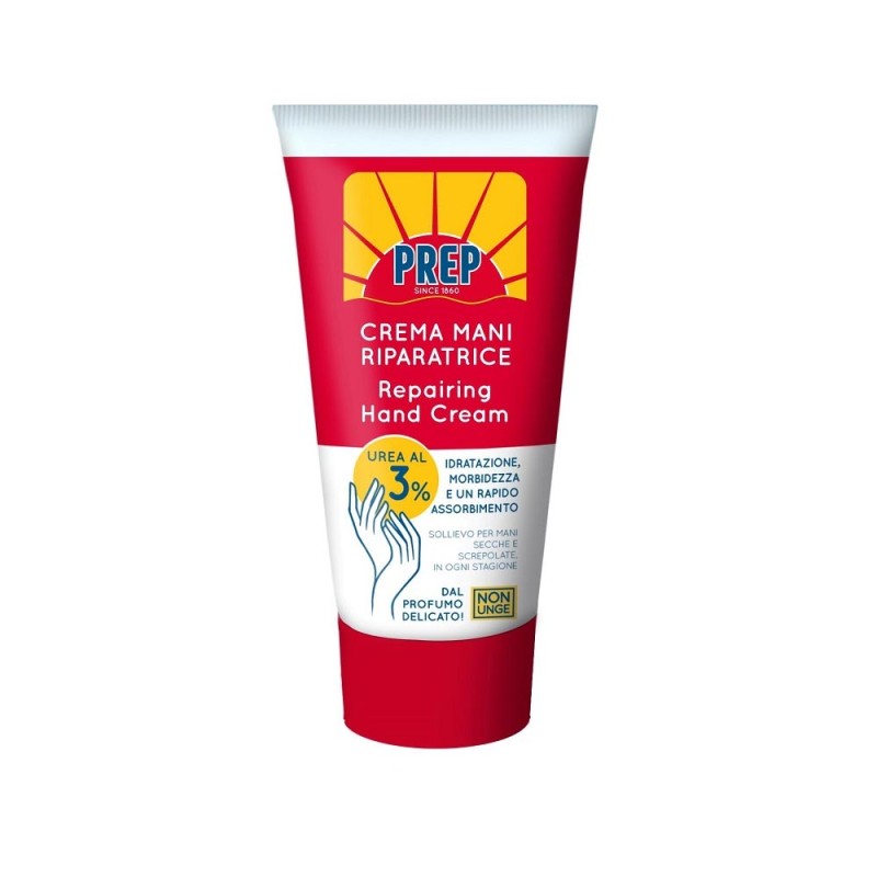 Prep
crema mani riparatrice
urea al 3%
idratazione, morbidezza e un rapido assorbimento