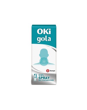 Oki Gola spray per mucosa orale 15 ml indicato nel trattamento dal dolore del cavo orofaringeo