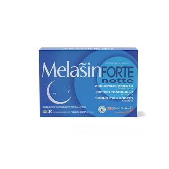Melasin
Forte notte
addormentamento (melatonina)
riposo tranquillo (griffonia)
sonno prolungato (escolzia)