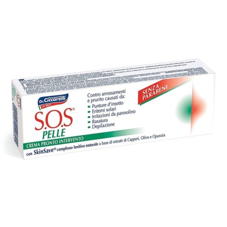 Dr. Ciccarelli
S.O.S pelle
crema pronto intervento
contro arrossamenti e prurito