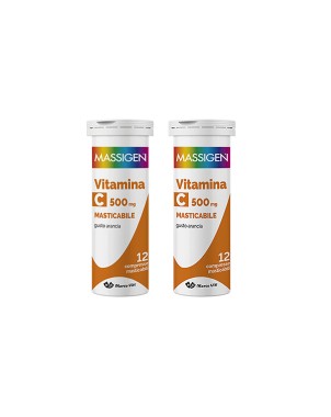 Massigen
Vitamina C 500 mg
senza glutine | senza lattosio
confezione da 24 compresse masticabili