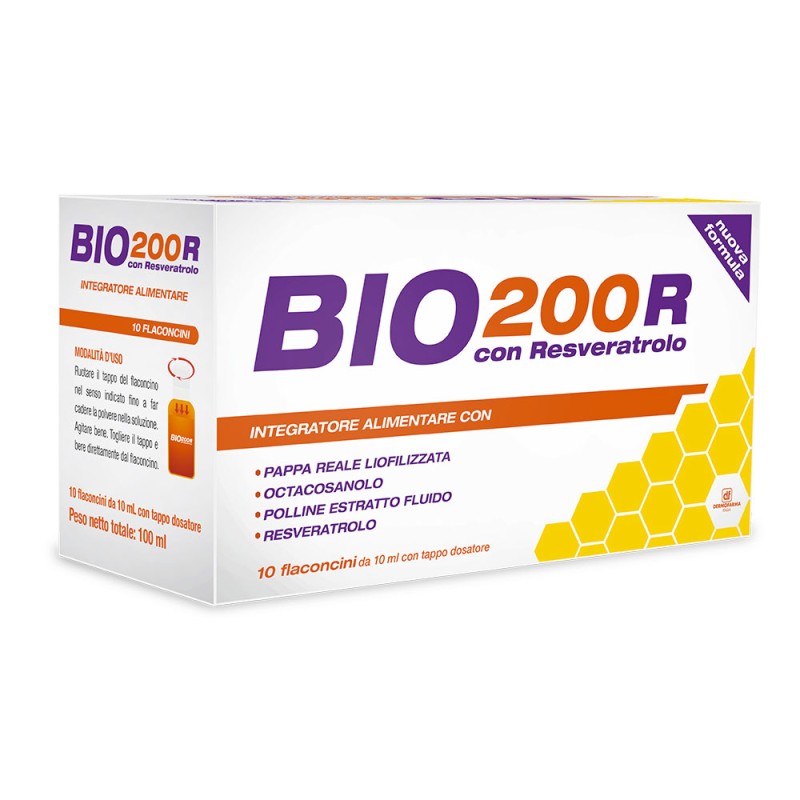 Bio200R
con resveratrolo
confezione 10 flaconcini da 10 ml con tappo dosatore