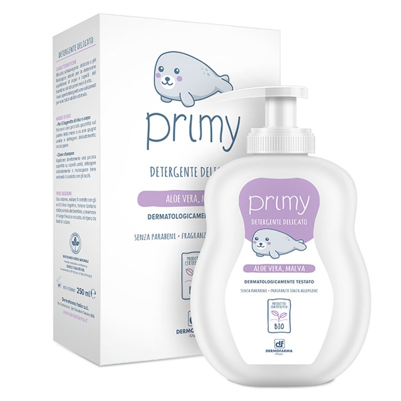 Primy
Deteregente Delicato
aloe vera, malva
dermatologicamente testato