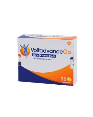 VoltadvanceGO 20 capsule molli farmaco per il trattamento sintomatico a breve termine di dolore da lieve a moderato