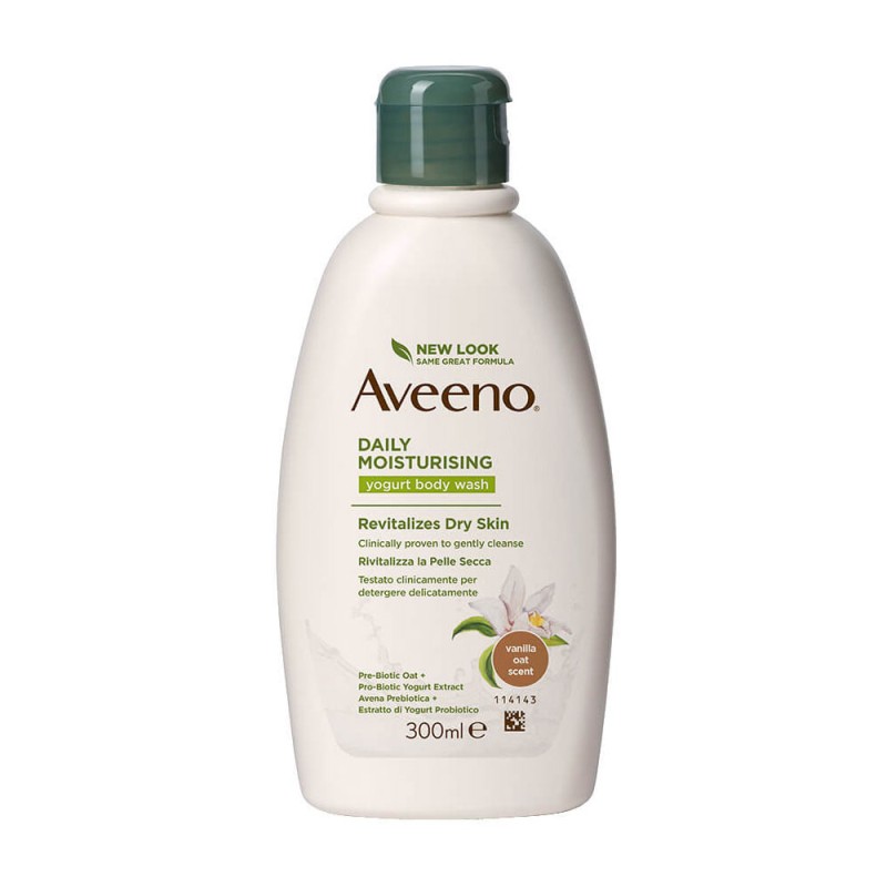 Aveeno
Daily moisturing
bagno doccia yogurt
rivitalizza la pelle secca