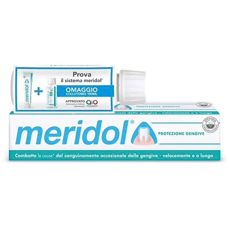 Meridol protezione gengive dentifricio + collutorio