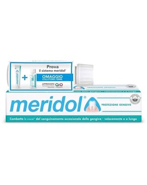 Meridol
protezione gengive
dentifricio + collutorio