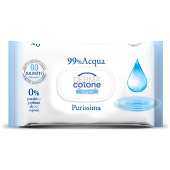 DERMA cotone Water
salviette
99% acqua purissima
0% parabeni, profumi, alcool, saponi