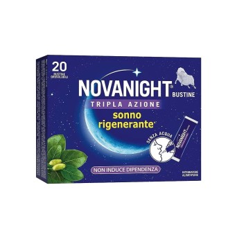 Novanight Tripla Azione 20 bustine Integratore alimentare per un sonno rigenerante