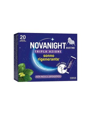 Novanight Tripla Azione 20 bustine Integratore alimentare per un sonno rigenerante