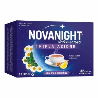 Novanight Dolce Sonno tripla azione 32 bustine per godere di un piacevole momento di sonno relax