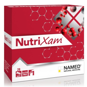NutriXam
Integratore alimentare a base di Aminoacidi e loro derivati
senza lattosio | senza glutine
confezione da 28 buste