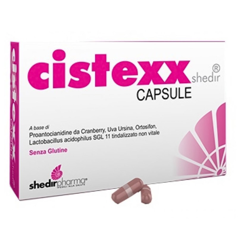 Cistexx Shedir
capsule
senza glutine
Blister da 14 capsule