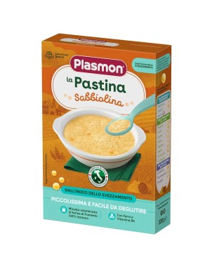 Plasmon
La Pastina
Sabbiolina
100% farina italiana
4 mesi+
Confezione da 320 g