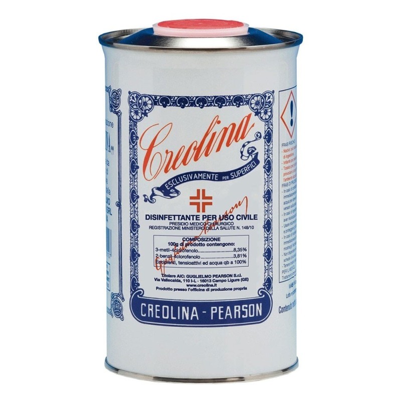 Creolina
disinfettante per uso civile
esclusivamente per superfici
Barattolo 1 litro
