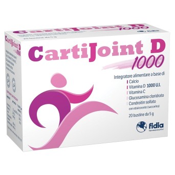 CartiJoint D 1000 20 bustine utile per rinforzare le ossa e i muscoli e incrementare la produzione di collagene