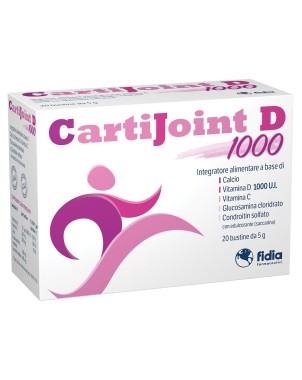 CartiJoint D 1000 20 bustine utile per rinforzare le ossa e i muscoli e incrementare la produzione di collagene