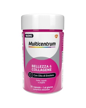 Multicentrum Bellezza & Collagene 30 capsule contribuisce alla salute delle unghie e capelli, pelle.