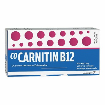 CoCarnitin B12 10 flaconcini farmaco utile in tutti gli stati di denutrizione dei bambini, lattanti e prematuri.