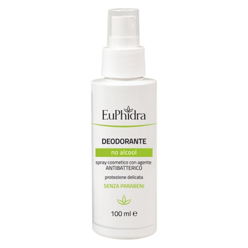 Euphidra
Deodorante Spray
No Alcool
spray cosmetico con agente antibatterico
