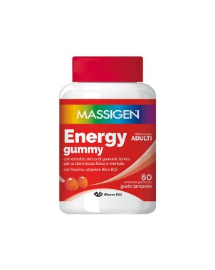Massigen
Energy Gummy
con estratto secco di guaranà: tonico per la stanchezza fisica e mentale, con taurina, vitamine B6 e B12