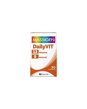 Massigen
DailyVIT
13 vitamine | 9 Minerali
senza glutine | senza lattosio
barattolo da 30 compresse
