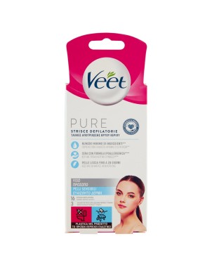 Veet
Pure
strisce depilatorie viso