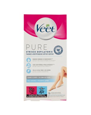 Veet bandes d'épilation jambes et corps 16 pièces