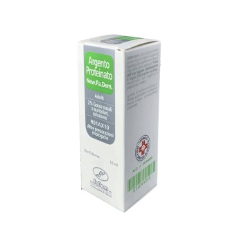 Argento proteinato 2% 10 ml gocce nasali e auricolari decongestionante e antisettico