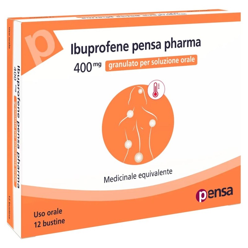 Pensa Pharma
Ibuprofene
400 mg granulato per soluzione orale
medicinale equivalente
