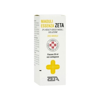 Niaouli Essence ZETA 2% adultes 20 ml gouttes nasales indiquées pour le traitement de la congestion nasale