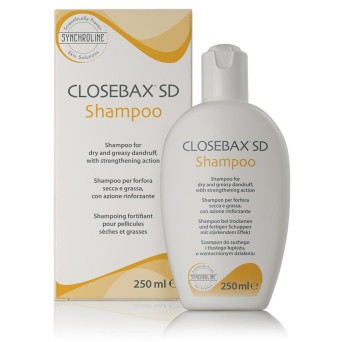 Closebax SD Shampoo 250 ml für trockene und fettige Schuppen, mit haarstärkender Wirkung