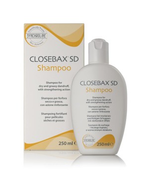 Closebax SD Shampoo 250 ml für trockene und fettige Schuppen, mit haarstärkender Wirkung