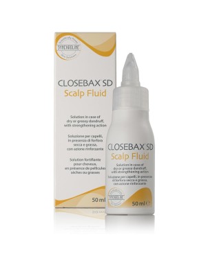 Closebax SD Scalp Fluid soluzione per capelli in presenza di forfora secca e grassa, con azione rinforzante.