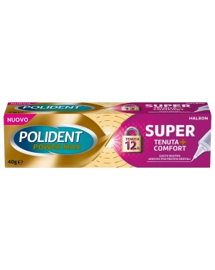 Polident Power Max Super Tenuta + comfort​ 40 g adesivo per protesi dentali