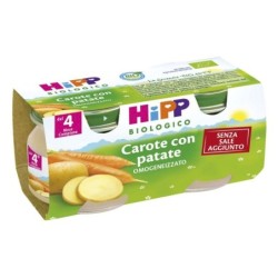 Hipp
Biologico
Omogeneizzato
Carote Patate
4 Mesi+
Confezione 2 vasetti da 80 g