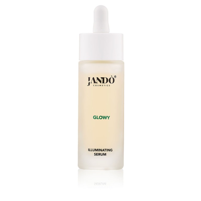 Jandò Cosmetics
Glowy
siero viso illuminante
flacone con contagocce da 30 ml
