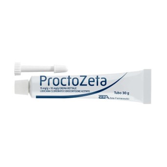 ProctoZeta
15 mg/g + 10 mg /g crema rettale
Lidocaina Cloridrato E Idrocortisone Acetato
Tubo da 30g