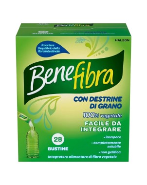 Benefibra
Integratore alimentare di fibra vegetale favorisce l'equilibrio della flora intestinale