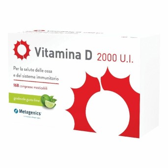 Vitamine D 2000 UI 168 comprimés à croquer pour la santé des os et du système immunitaire