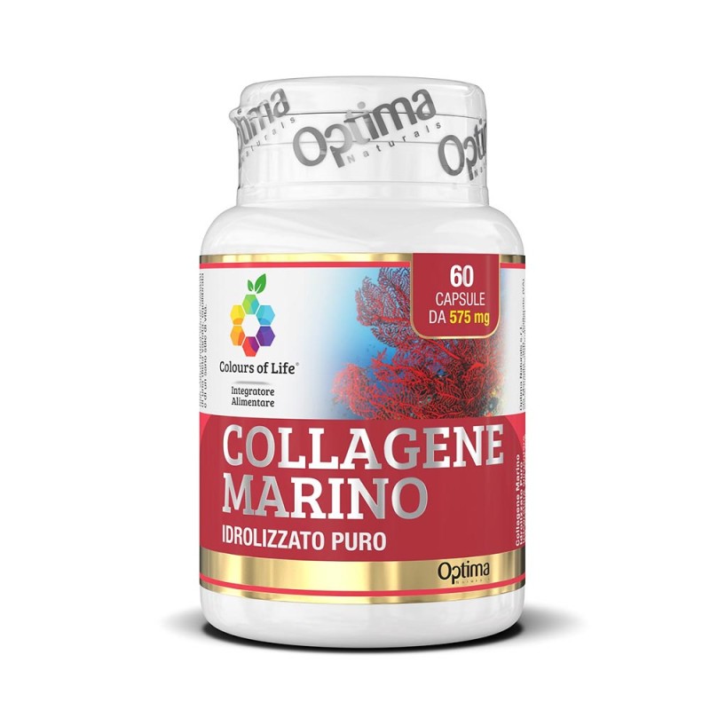 Colours of Life
Collagene Marino
idrolizzato puro
barattolo 60 capsule da 575 mg